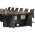 Large Office Conference Table Modern Furniture Set Round Corners