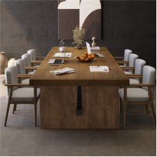 Small Wooden Office Meeting Table Long Desk Modern Large Work Table Library Table and Chair Set Small Wooden Office Meeting Table Long Desk Modern Large Work Table Library Table and Chair Set