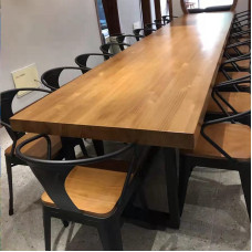 Vintage Wooden Big Table Conference Dining Living Office Computer Desk Industrial Style Chair Vintage Wooden Big Table Conference Dining Living Office Computer Desk Industrial Style Chair