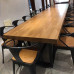 Vintage Wooden Big Table Conference Dining Living Office Computer Desk Industrial Style Chair