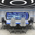 Creative U shaped Conference Table Multifunctional Office Meeting Room Video Conference Desk