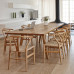 Scandinavian Rectangular Office Table Retro Long Dining Table Natural Wood Tea Table Minimalist Training Table