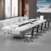 Large White Rectangular Office Furniture Training Desk for Painting Conferences