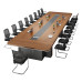 Modern Plank Style Reception Training Desk Conference Table Office Furniture