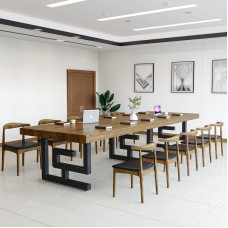 Wooden Conference Table Chair Set Large Work Table Wooden Conference Table Chair Set Large Work Table