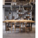 Real Wood Conference Table Desk Loft Iron Bar Desk Workstation Training Table Business Negotiating Office Table Chair Set
