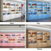 Supermarket Showcase Storage Rack Display Boutique Various Size and Colors