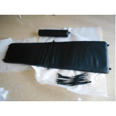 Cushion And Straps For Le Corbusier Lc4 Chaise Lounge Chair In Black PU Leather