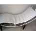 Cushion And Straps For Le Corbusier Lc4 Chaise Lounge Chair In White PU Leather Cushion And Straps For Le Corbusier Lc4 Chaise Lounge Chair In White PU Leather
