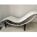 Cushion And Straps For Le Corbusier Lc4 Chaise Lounge Chair In White PU Leather Cushion And Straps For Le Corbusier Lc4 Chaise Lounge Chair In White PU Leather