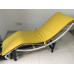 Cushion And Straps For Le Corbusier Lc4 Chaise Lounge Chair In Orange Yellow PU Leather