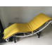 Cushion And Straps For Le Corbusier Lc4 Chaise Lounge Chair In Orange Yellow PU Leather
