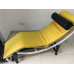 Cushion And Straps For Le Corbusier Lc4 Chaise Lounge Chair In Orange Yellow PU Leather