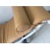 Cushion And Straps For Le Corbusier Lc4 Chaise Lounge Chair In Tan PU Leather Cushion And Straps For Le Corbusier Lc4 Chaise Lounge Chair In Tan PU Leather