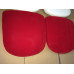 Replacement Cushions For Bubble Chair In Red Color And Fabric