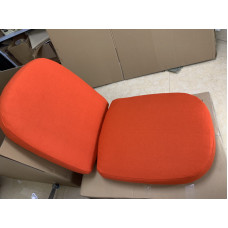 Replacement Cushions For Bubble Chair In Orange Color And Fabric