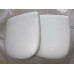 Replacement Cushions For Bubble Chair in White Nappa Leather Replacement Cushions For Bubble Chair in White Nappa Leather