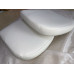 Replacement Cushions For Ball Chair in White Nappa Leather Replacement Cushions For Ball Chair in White Nappa Leather