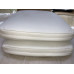 Replacement Cushions For Ball Chair in White Nappa Leather Replacement Cushions For Ball Chair in White Nappa Leather