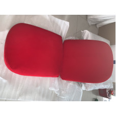 Replacement Cushions For Pod Chair In Red Color And Fabric