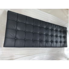 Barcelona Loveseat Cushions And Straps in Black PU Leather
