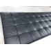 Barcelona Loveseat Cushions And Straps in Black PU Leather