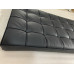Barcelona Loveseat Cushions And Straps in Black PU Leather