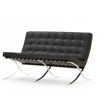 Barcelona Loveseat Cushions And Straps In Full Nappa Leather