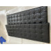 Barcelona Loveseat Cushions And Straps in Black Full Aniline Leather