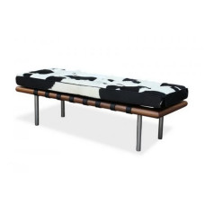 Cowhide Leather Barcelona Bench Cushion With No Piping