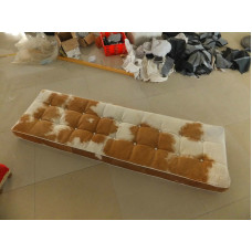 Pony Skin Leather Barcelona Bench Cushion