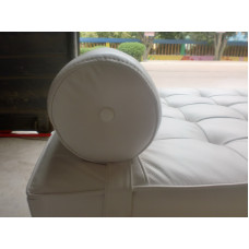 Barcelona Bolster Cylindrical Pillow For Daybed Or Bench Or Chair In PU Leather