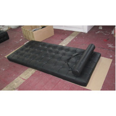 Barcelona Bolster Cylindrical Pillow For Daybed Or Bench Or Chair In Italian Leather