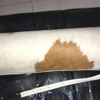 Barcelona Bolster Cylindrical Pillow For Daybed Or Bench Or Chair In Pony Skin Leather