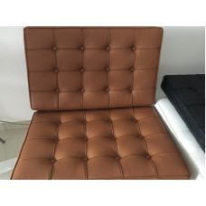 Mud Brown Barcelona Chair Cushions in Higher Grade