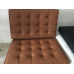 Mud Brown Barcelona Chair Cushions in Higher Grade
