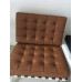 Mud Brown Barcelona Chair Cushions in Higher Grade