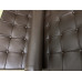 Dark Coffee Brown Nappa Leather Barcelona Chair Cushions and Straps