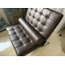 Dark Coffee Brown Nappa Leather Barcelona Chair Cushions and Straps