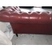 Three Seaters Of Chesterfield Tufted Luxury Sofa In Faux Wax Leather