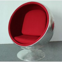 Ball Chair In Aluminium Shell For Kids